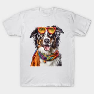 Peaceful Paws: The Gentle Soul of a Border Collie T-Shirt